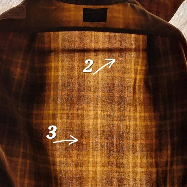 Pendleton 60s M Wool Loop Collar Board Shirt Flap… - image 18