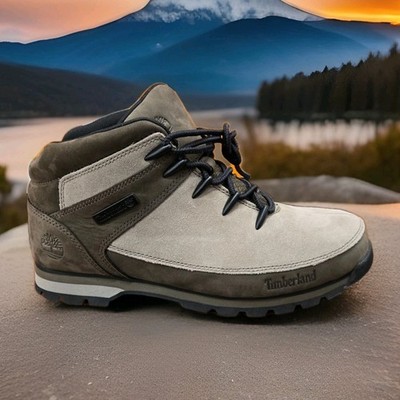 Men's Timberland Euro Sprint Nubuck Leather Hiker Boots - Gray