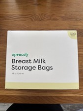 Sprucely Breast Milk Storage Bags 300 Count 8 fl oz / 240 ml