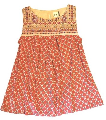 Anthropologie Akemi + Kin Mirrored Red Tank Top Women's Size XS Front Pleats