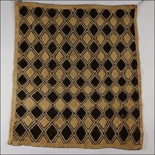 29806) Alfombra Rafia Shoowa Cuba Congo África ARTE AFRICANO