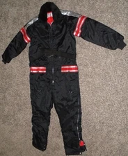 Vtg UPC  Snowmobile Ice Fishing Ski Snowboard Suit Black Mens small Winter