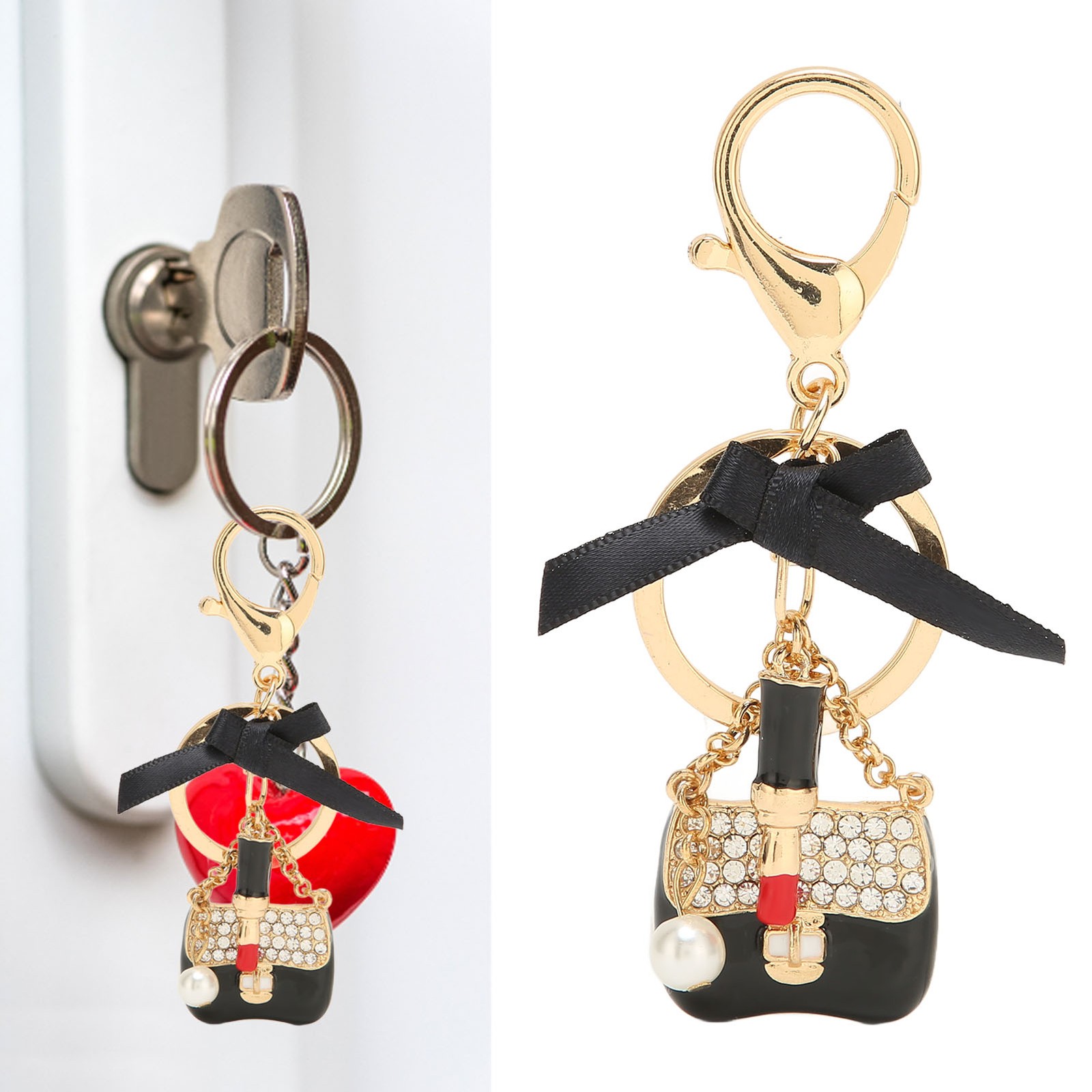Exquisite Rhinestone Keychain For Handbag Decoration Recommended