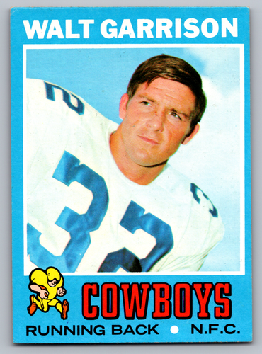 1971 Topps #8 Walt Garrison Cowboys Rookie