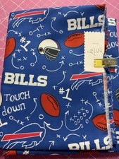 RARE Of 1 3/4 Yards/ Buffalo Bills Cotton Fabric