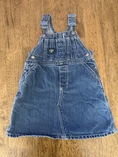 OshKosh B  Gosh Infant Vintage Denim Bib Overall Jumper Dress 24mos