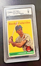 1958 Topps Set-Break #368 Rocky Colavito GMA 9