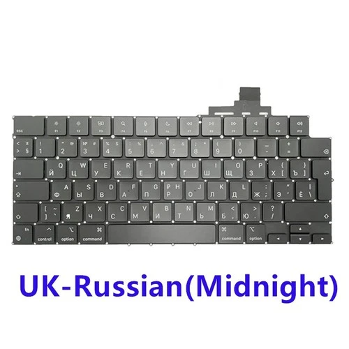 NEW Keyboard UK-Russian For MacBook Air 15" M4 A3241 2025 Year Midnight Blue