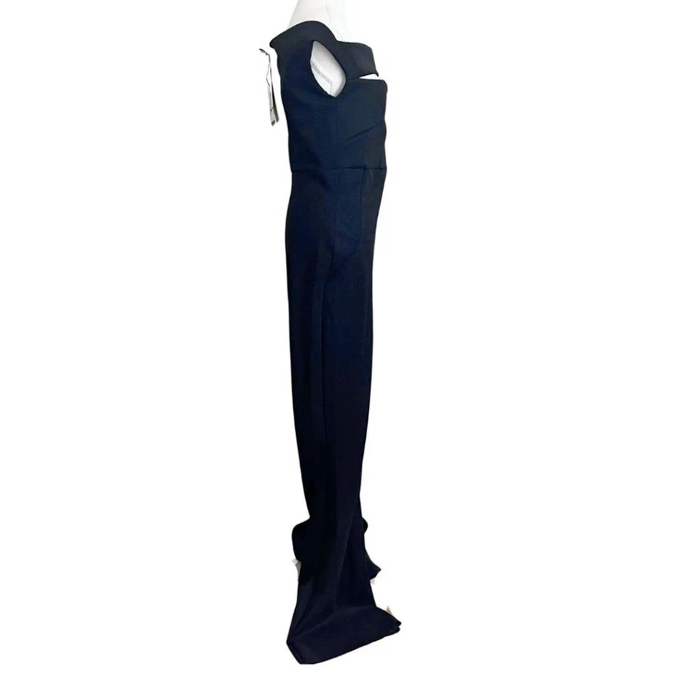 NUEVO CON ETIQUETAS MONO CHIARA BONI REBECCA SUGAR LUREX NEGRO METALIZADO RECORTADO Foto 3 de 4