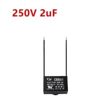 CBB61 2mfd 2uF 250V VAC 50/60Hz Epoxy Resin Sealed Ceiling Fan Capacitor