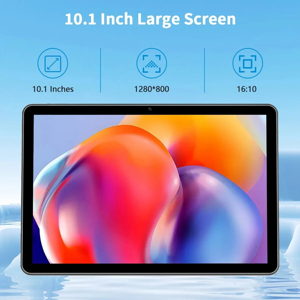 Tablette Android 13 PRITOM 10 pouces, 8 (4 + 4) Go + 64 Go 1 To extensible, Wifi - Photo 4/4