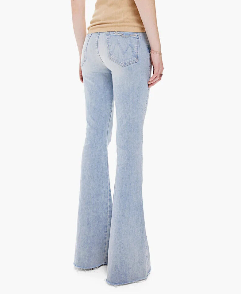 MOTHER THE SUPER CRUISER DOUBLE HEEL FRAY JEANS NATURE OF THE GAME