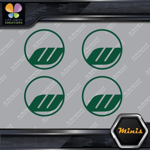 Compatible Work Wheels Rims Circle Emblem Pack 4 MINI SIZE Decals Stickers Vinyl - Picture 67 of 85