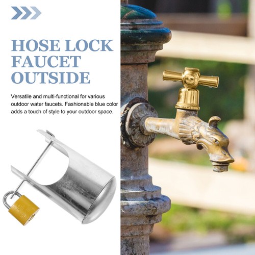 1 Set of Faucet Lock Garden Protective Lock Anti-theft Faucet Locking System - Picture 3 of 12
