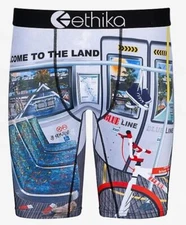 Ethika x G Perico Blue Line Welcome to the Land Boxer Briefs Mn's M (30-32) NIP