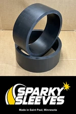 HDPE Drift Trike Sleeves 9.5" Diameter 4" Wide 5/8" Thick with Square 90º Edges