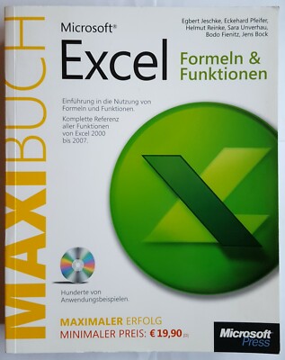 Microsoft Excel: Formeln & Funktionen - Das Maxibuch + CD-ROM