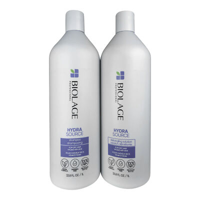 Matrix Biolage Hydrasource Hair Shampoo & Detangling Solution Duo 1 Liter Each