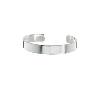 Silver 9.75mm Cuff Bangle Bracelet QB179 883957903255| eBay