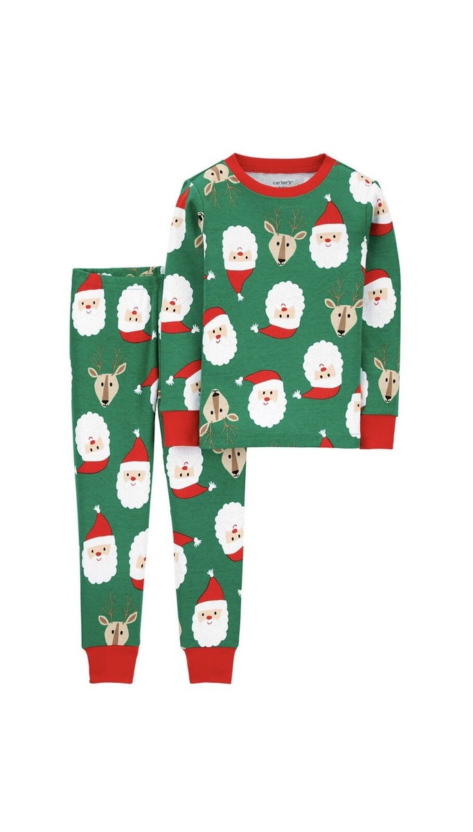 NWt carters santa claus pajamas unisex boys or girls matching