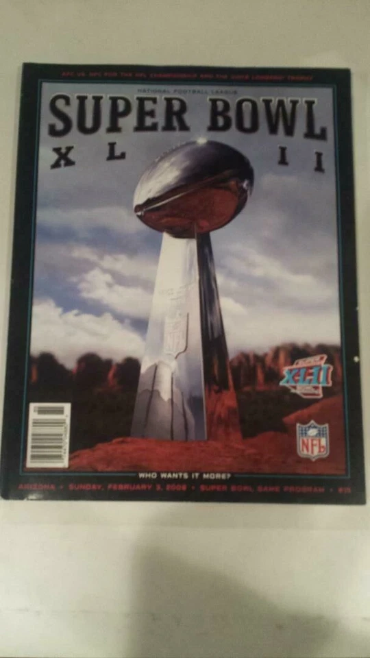 Superbowl XLII NEW Game Program NEW ENGLAND PATRIOTS Super Bowl 42  NFL   - Image 2 of 3