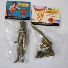Lot Of (2) Girls Of Chiodo Figure Set 1 Gold Convention Edition Skybolt Toyz