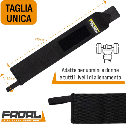 Polsini Palestra Uomo Professionali Crossfit - Supporto Polsi per Bodybuilding C - Foto 3 di 12