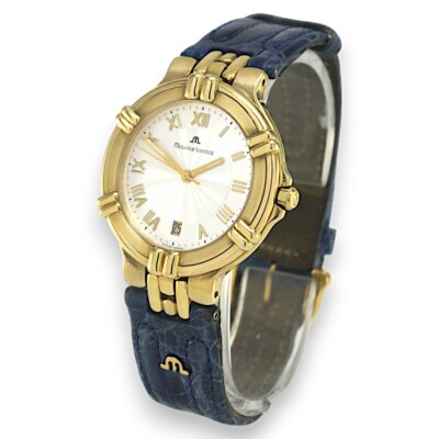 Maurice Lacroix Vintage Uhr 95445 Gelbgold Quarz 38 mm