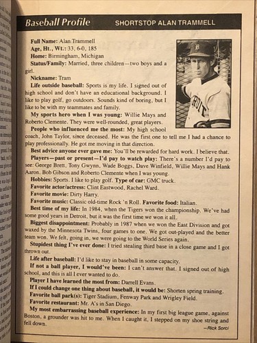Baseball Digest Aug 1991 Roger Clemens Red Sox Alan Trammell Tigers Lee Smith - Picture 11 of 12