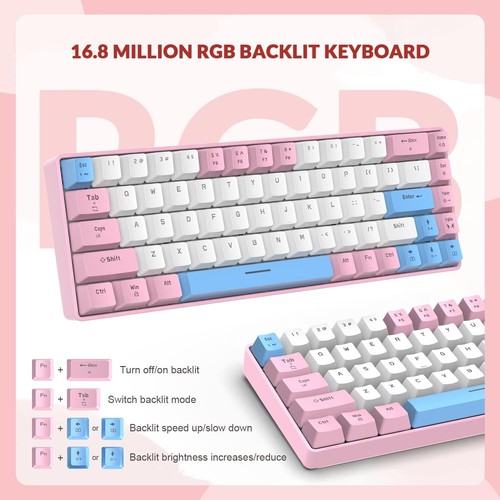 Teclado mecánico ZIYOU LANG T8 y cable USB C en espiral con retroiluminación LED RGB - Imagen 15 de 25