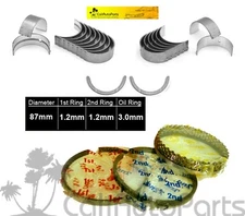 FITS: 98-01 TOYOTA CAMRY SOLARA 2.2L 5SFE  PISTON RINGS + MAIN ROD BEARINGS SET