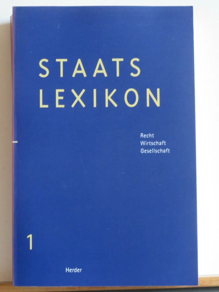 Staatslexikon - Recht-Wirtschaft-Gesellschaft in 7 Bänden - Bild 2 von 4