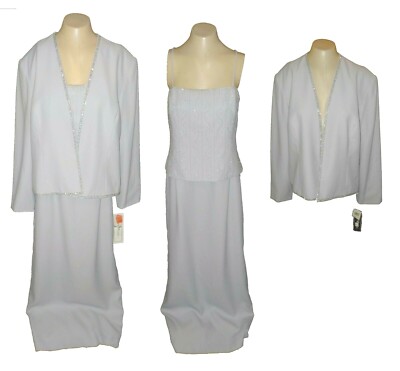 New 2-PC Suit Blazer Dress, Karen Miller Evening Periwinkle 6146 MSRP-$249.00 18