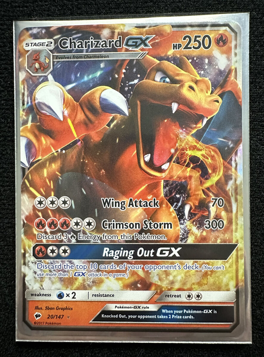 Charizard GX 20/147 - SM: Burning Shadows - Ultra Rare Holo Pokemon Card NM