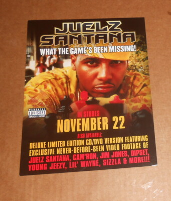 Juelz Santana What the Game's Been Missing! Handbill Promo Card