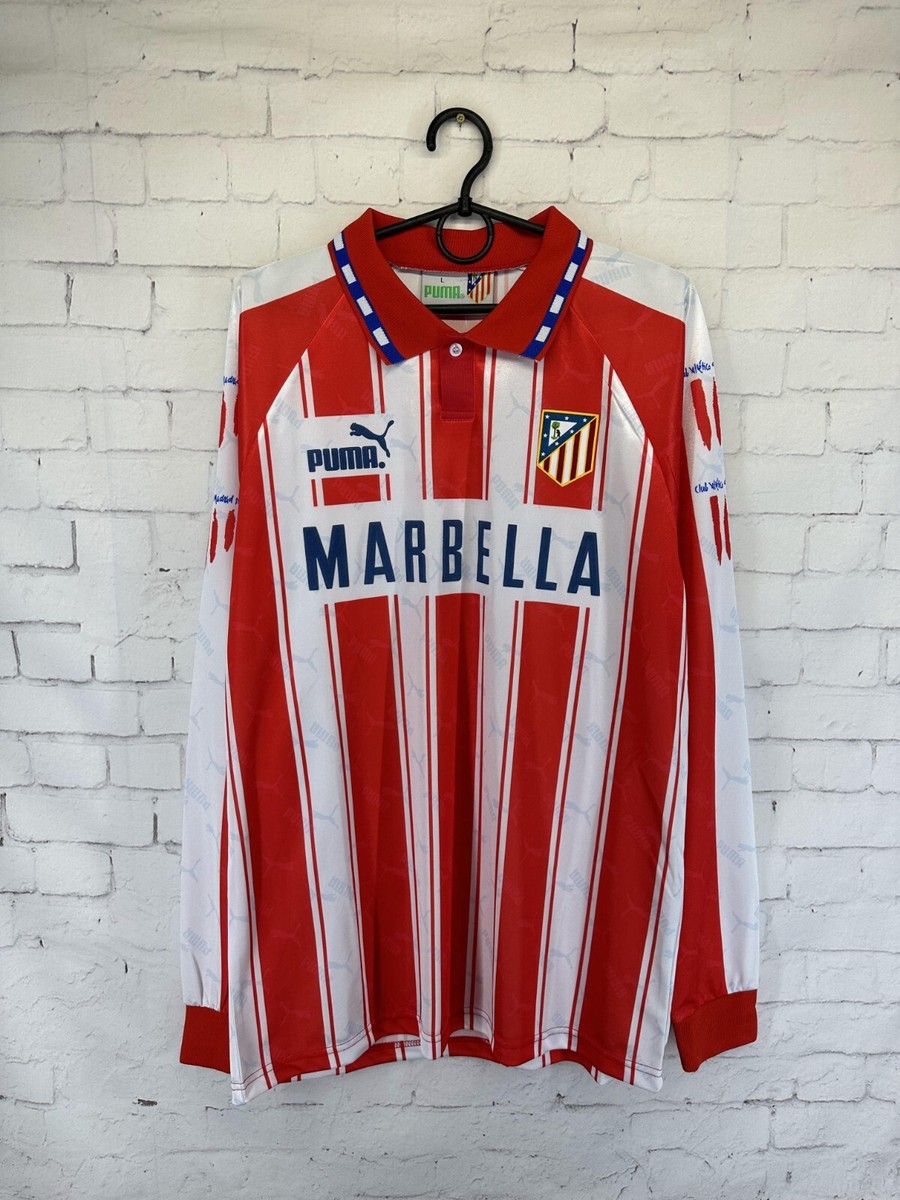 ATLETICO MADRID SPAIN 1994 1995 VINTAGE RETRO FOOTBALL SHIRT