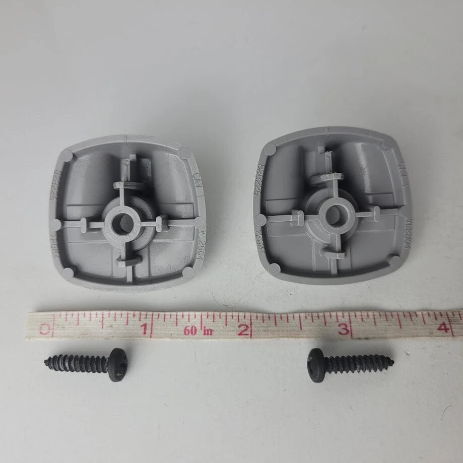 Комплект из 2 оригинальных серых зажимов для солнцезащитного козырька 2004-2011 Mitsubishi Endeavor с винтами - Изображение 3 из 3