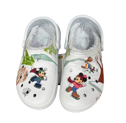 Disney Mickey & Friends Fur Lined Winter Crocs UK 4/5 - Picture 3 of 3