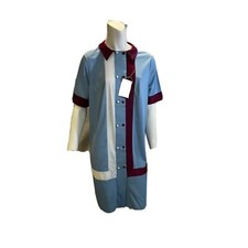 Vintage Vassarette Nylon Colorblock Nightdress, nightgown, housecoat Deadstock