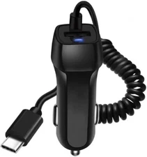 Power Car Charger w/USB Charging Port for Garmin DriveSmart 66, 76, 86 GPS