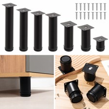 4pcs Metal Legs Furniture Feet for Sofa Beds Chairs Stools Cabinet 5/10/20/25cm