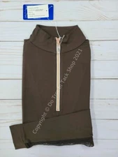 Tailored Sportsman ICEFIL Long Sleeve Ziptop Shirt - Espresso/Rose Gold