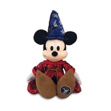 Disney Store Fantasia 80th Anniversary Sorcerer Mickey Mouse Sequined Plush