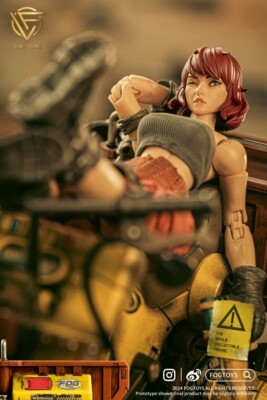 1/12 Girl M & Flying Motorcycle Action Body Figure Full Set