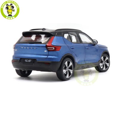 1/18 Volvo XC40 Recharge Electric Car Blue Diecast Model Toy Car