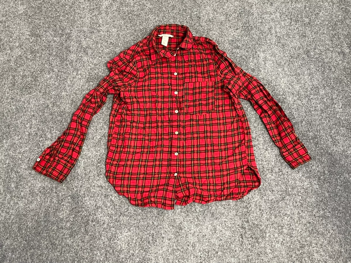 H&m red flannel cheap