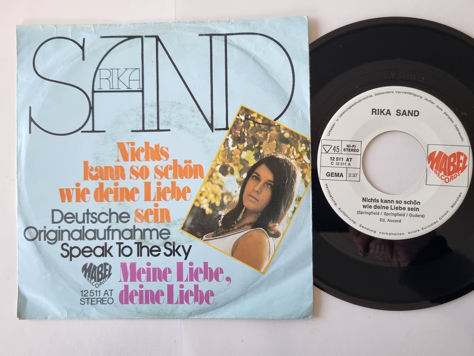 Rika Sand - Nichts kann so schön wie deine Liebe sein 7''/ CV Rick Springfield