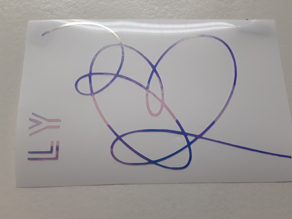 BTS Love Yourself Sticker Vinyl Decal Great for Windows Walls