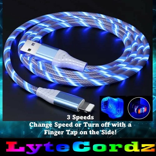 LED Light Up Charging Charger Cable USB Data Cord iPhone Android Type C Phone - Picture 52 of 72