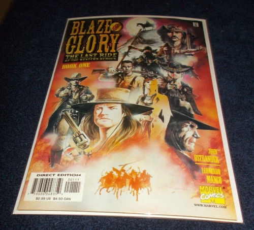 BLAZE OF GLORY THE LAST RIDE OF THE WESTERN HEROES # 1 VG- 2000 MARVEL COMICS